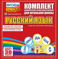 Динамические раздаточные пособия. Русский язык (веера). Читаем по слогам (слоги из двух букв). Конструируем слова (слоги из двух и трех букв). - fgospostavki.ru - Артём