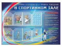 Стенд-уголок "Техника безопасности и правила поведения в спортивном зале" - fgospostavki.ru - Артём