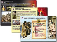 Комплект таблиц по истории "История России XVI - XVIII вв." раздаточные (цветные, ламинированные, А4, 10 штук) - fgospostavki.ru - Артём