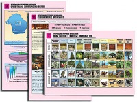 Комплект таблиц по географии "Природа материков и океанов" раздаточные (цветные, ламинированные, А4, 12 штук) - fgospostavki.ru - Артём