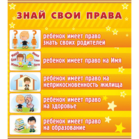Стенд "Знай свои права" - fgospostavki.ru - Артём