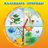 Стенд "Календарь природы" 0.5x0.5 - fgospostavki.ru - Артём
