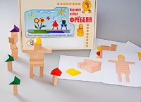 Игровой набор Фребеля "Конструктор деревянный без соединений-3" (Серия "Эксперимент") - fgospostavki.ru - Артём