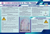 Стенд-уголок "Техника безопасности на уроках физики" - fgospostavki.ru - Артём