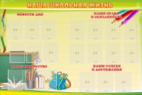 Стенд "Наша школьная жизнь" - fgospostavki.ru - Артём