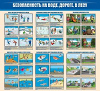 Стенд "Безопасность на воде, дороге, в лесу" - fgospostavki.ru - Артём