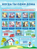 Стенд "Когда ты один дома" - fgospostavki.ru - Артём