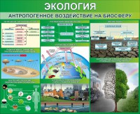 Стенд "Экология. Антропогенное воздействие на биосферу" - fgospostavki.ru - Артём