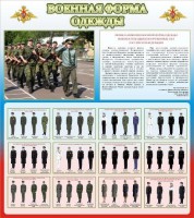 Стенд "Военная форма одежды (герб РФ) " - fgospostavki.ru - Артём