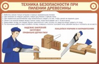 Стенд "Техника безопасности при пилении древесины" - fgospostavki.ru - Артём