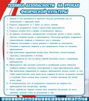 Стенд "Техника безопасности на уроках физкультуры" - fgospostavki.ru - Артём