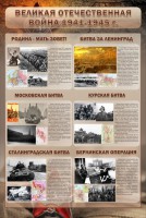 Стенд "Великая Отечественная война" (битвы) - fgospostavki.ru - Артём
