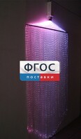 Фибероптическая занавесь (150 волокон) с интерактивным источником света - fgospostavki.ru - Артём