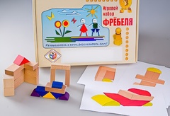 Игровой набор Фребеля "Конструктор деревянный без соединений-2" (Серия "Эксперимент") - fgospostavki.ru - Артём