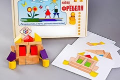 Игровой набор Фребеля "Конструктор деревянный без соединений-4" (Серия "Эксперимент") - fgospostavki.ru - Артём