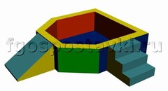 Сухой бассейн "Крепость" 1,5х1,2 метра - fgospostavki.ru - Артём