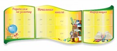 Стенд "Начальная школа" резной из 3-х частей - fgospostavki.ru - Артём