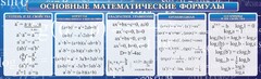 Стенд "Основные математические формулы" - fgospostavki.ru - Артём