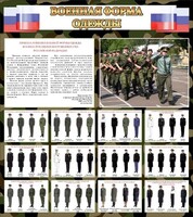 Стенд "Военная форма одежды (флаг РФ)" - fgospostavki.ru - Артём