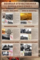 Стенд "Великая отечественная война (битвы)" - fgospostavki.ru - Артём
