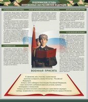 Стенд "Уставы. Закон военной службы. Военная присяга" - fgospostavki.ru - Артём