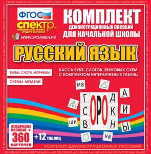 Динамические раздаточные пособия. Русский язык (комплект демонстрационных материалов). Касса букв, слогов, звуковых схем с набором интерактивных таблиц. - fgospostavki.ru - Артём