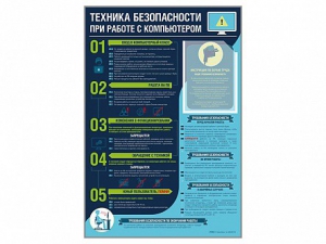 Стенд-уголок "Техника безопасности при работе на компьютере в общеобразовательных учреждениях" - fgospostavki.ru - Артём