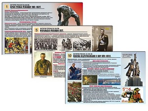 Комплект таблиц по истории "История России XX - XXI вв." раздаточные (цветные, ламинированные, А4, 12 штук) - fgospostavki.ru - Артём