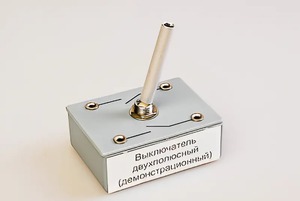 Выключатель двухполюсный (демонстрационный) - fgospostavki.ru - Артём