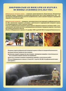 Комплект плакатов "Добровольная пожарная дружина" - fgospostavki.ru - Артём