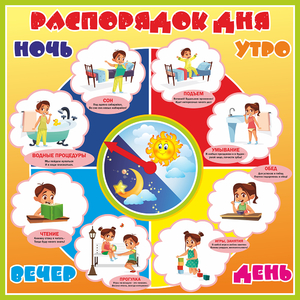 Стенд "Распорядок дня" - fgospostavki.ru - Артём