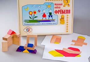 Игровой набор Фребеля "Конструктор деревянный без соединений-2" (Серия "Эксперимент") - fgospostavki.ru - Артём