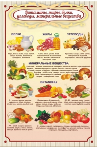 Стенд "Витамины, жиры, белки" - fgospostavki.ru - Артём