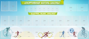 Стенд "Спортивная жизнь школы" - fgospostavki.ru - Артём
