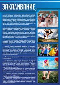 Стенд "Закаливание" - fgospostavki.ru - Артём