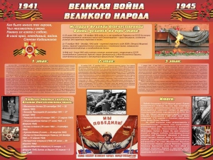 Стенд "Великая война Великого народа" Вариант 2 (6 блоков) - fgospostavki.ru - Артём