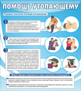 Стенд "Помощь утопающему" - fgospostavki.ru - Артём