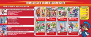 Стенд "Позаботься о своей безопасности" - fgospostavki.ru - Артём