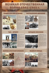 Стенд "Великая Отечественная война" (события) - fgospostavki.ru - Артём