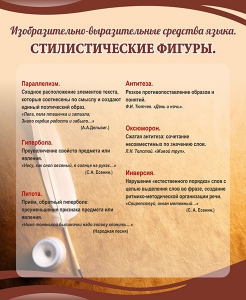 Стенд "Стилистические фигуры" Вариант 2 - fgospostavki.ru - Артём