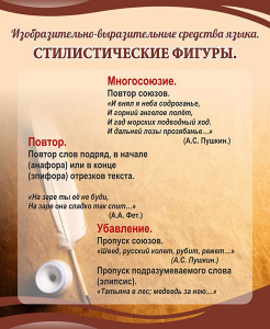 Стенд "Стилистические фигуры" Вариант 1 - fgospostavki.ru - Артём