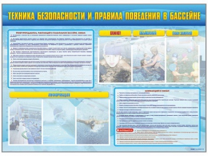 Стенд-уголок "Техника безопасности и правила поведения в бассейне" - fgospostavki.ru - Артём