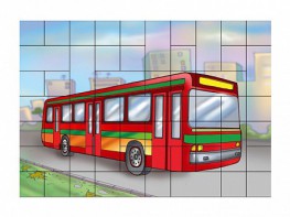 Магнитный пазл "Автобус" - fgospostavki.ru - Артём