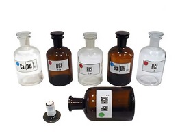 Набор склянок для растворов 250 миллилитров (с притертой пробкой) - fgospostavki.ru - Артём