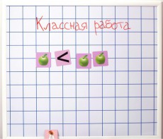 Магнитно-маркерная доска "Клетка" (86 см х 75 см) - fgospostavki.ru - Артём