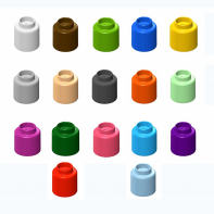  Элемент конструктора одиночный одноцветный Color Blocks 100 штук - fgospostavki.ru - Артём