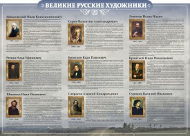 Стенд "Великие русские художники" - fgospostavki.ru - Артём