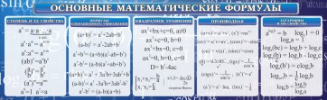 Стенд "Основные математические формулы" - fgospostavki.ru - Артём