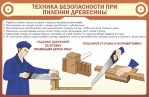Стенд "Техника безопасности при пилении древесины" - fgospostavki.ru - Артём