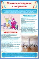 Стенд "Правила поведения в спортзале №1" - fgospostavki.ru - Артём